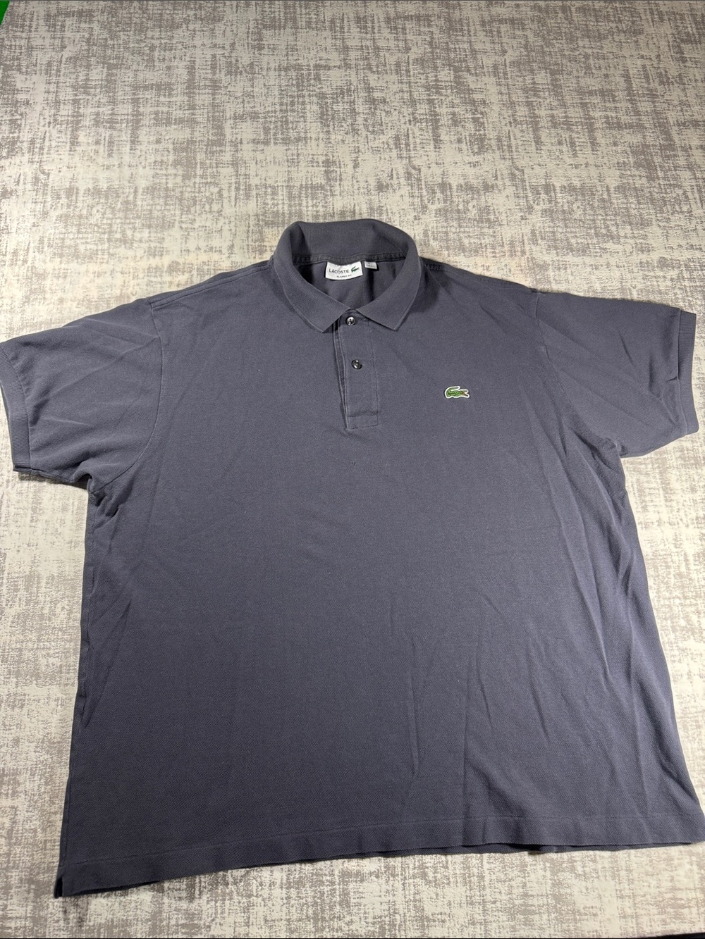 Lacoste Men's Dark Blue Polo with Green Crocodile XXL 26X24PTP